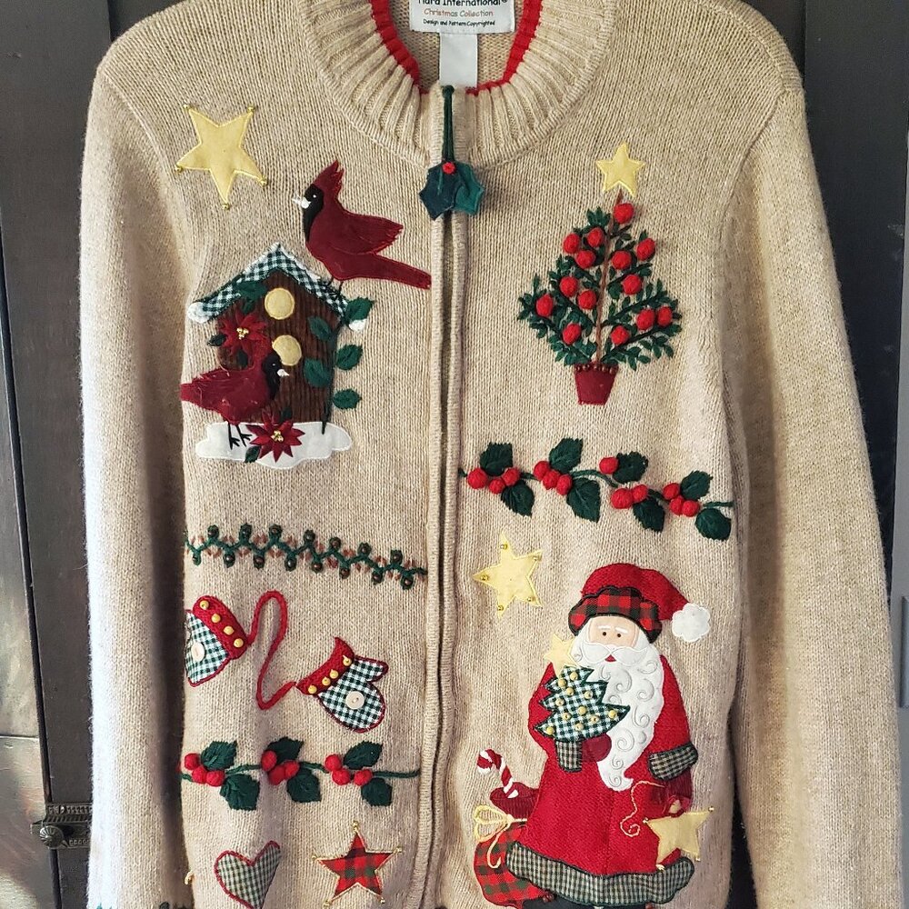 Tiara vintage holiday sweater S